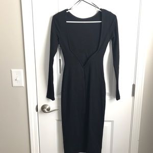 Lulus Black Midi Dress